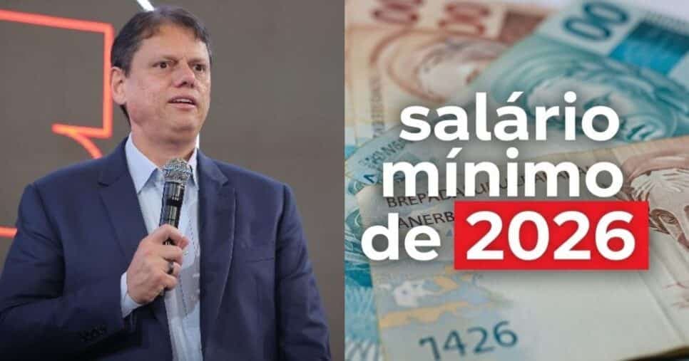 Quanto será o novo salário mínimo em SP na era Tarcísio em 2026?