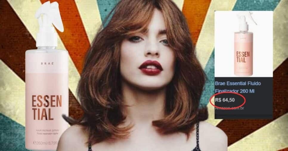 Fluído reparador finalizador Brae (Foto Reprodução/Montagem/Lennita/TV Foco Amazon/Freepik)