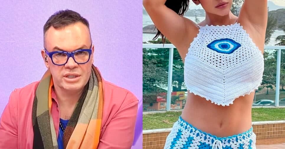 Famosa chora ao expor programa de Felipeh Campos e jornalista retruca: "Nem conheço você"