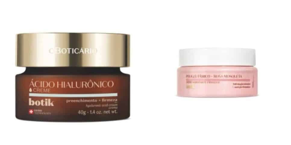 Creme e gel para o rosto do Boticário (Reprodução: Divulgação)