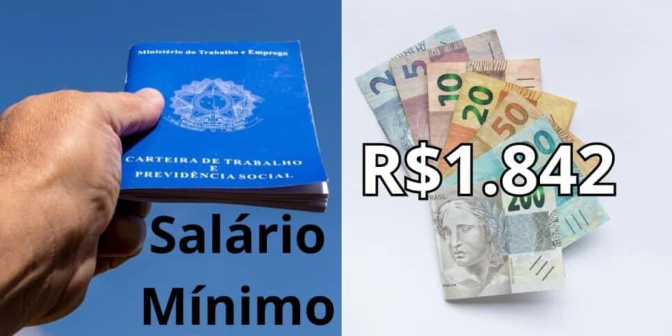 Nada de R$1621: Salário mínimo aumenta para R$1842 e informe revela quem terá direito