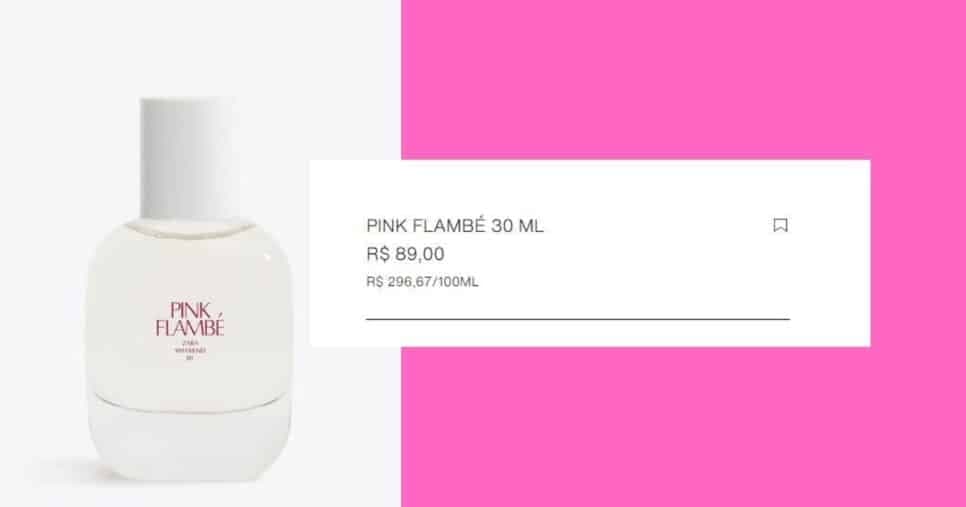 Zara Pink Flambé (Foto Reprodução/Montagem/Lennita/Canva/Zara)