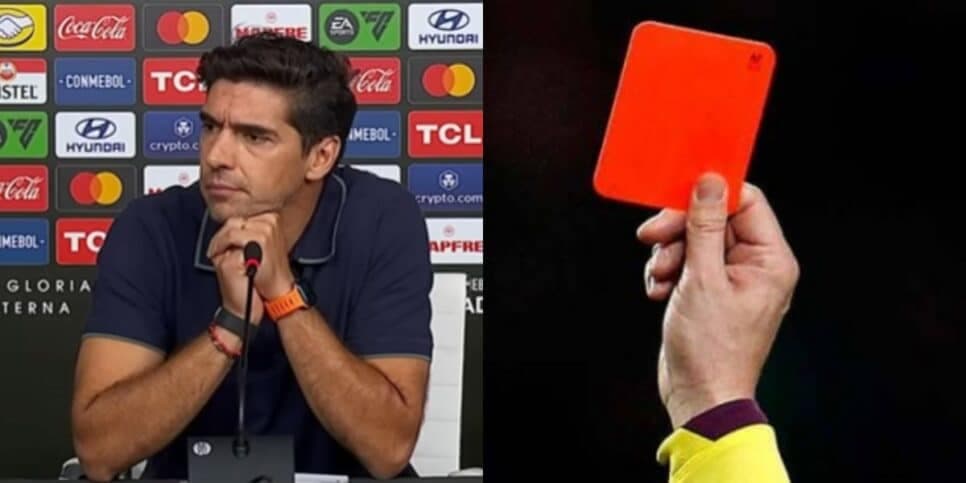 Abel Ferreira soma mais uma expulsão em sua carreira (Reprodução: Youtube)