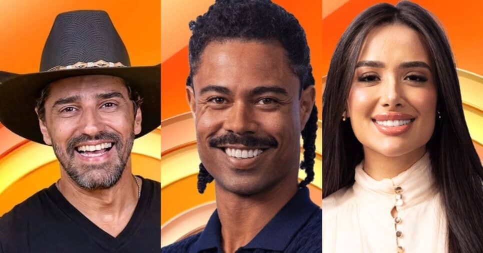 Enquete BBB26: Cowboy, Breno e Jordana estão no paredão falso; vote em quem você quer no Quarto Secreto