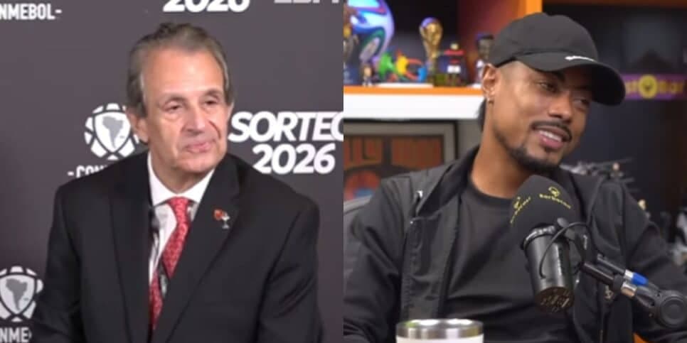 Bap demonstrou muito carinho por Bruno Henrique (Reprodução: ESPN / Barbacast / Youtube)