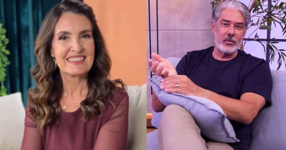 Fátima Bernardes tem vídeo de encontro em bastidores da Globo com Bonner divulgado: "De volta"