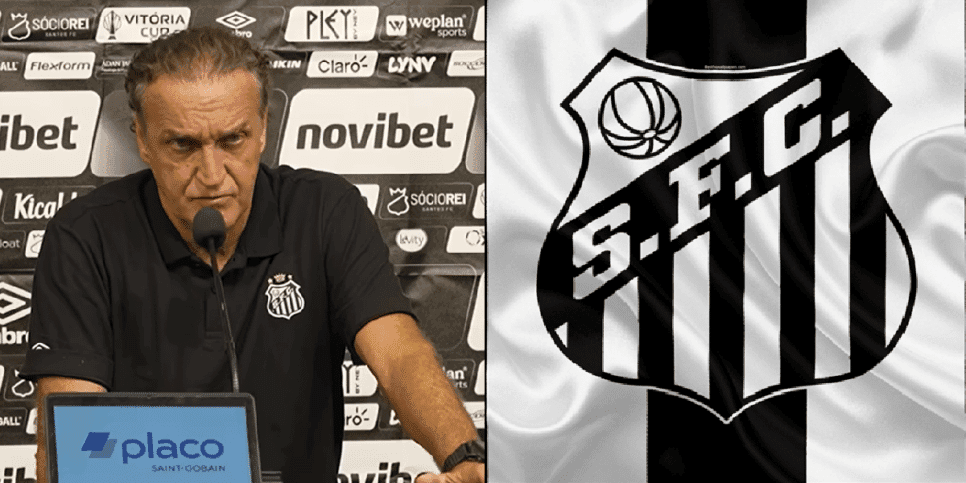 Cuca no Santos (Foto: Reprodução/YouTube/ Santos TV)