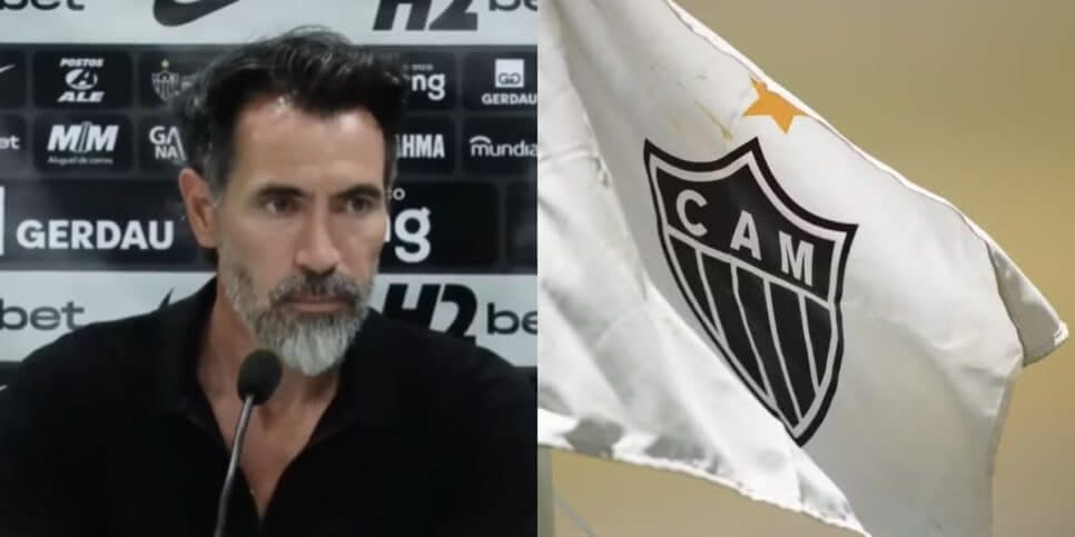 Eduardo Domínguez sofre com debandada de 2 jogadores no Atlético-MG hoje (10)