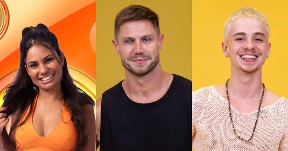 Gabriela, Jonas e Juliano estão no Paredão do BBB26 (Foto: Reprodução/ Internet)