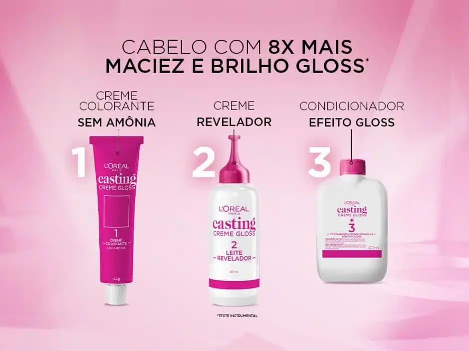 Kit Casting Creme Gloss com Complexo Glycolic Gloss (Foto: Reprodução/ Internet)
