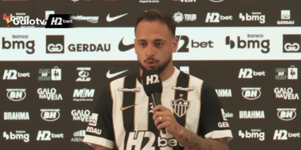 Maycon está lesionado no Alético-MG (Reprodução: Youtube)