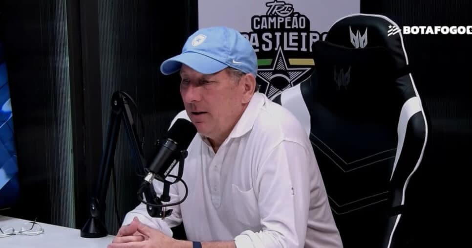 Textor toma decisão após exigência do Botafogo a respeito da demissão do técnico do time (Foto: TV Botafogo)