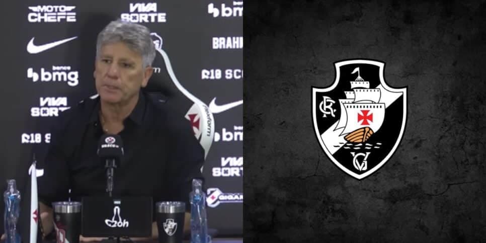 Renato Gaúcho fora no Vasco é confirmado hoje (06) e substituto anunciado