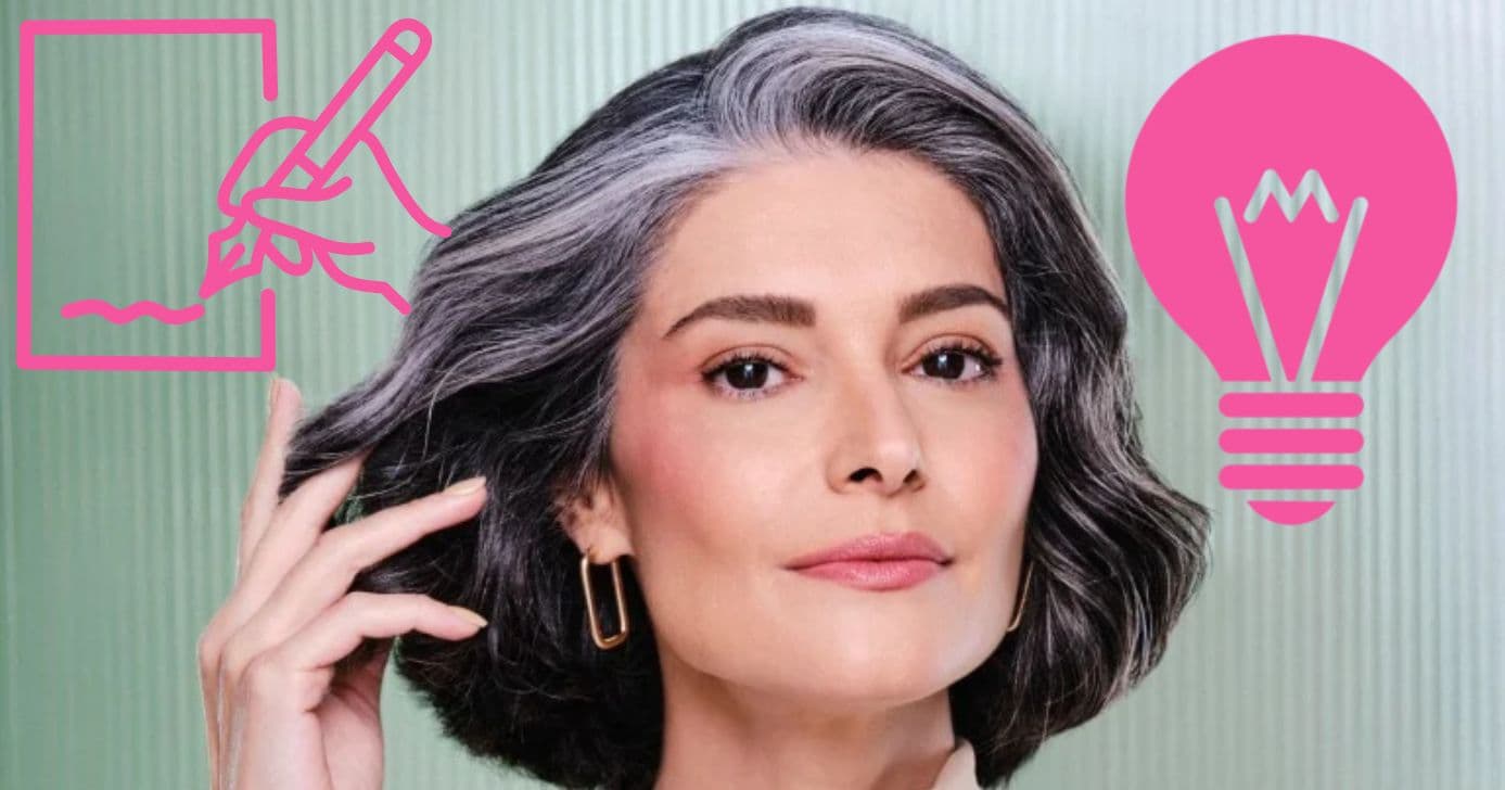 Ideal para mulheres 50+: Técnica elegante disfarça cabelos brancos sem esforço