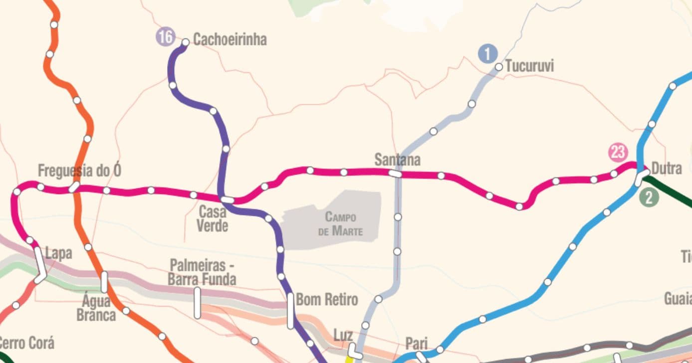 Linha 23 Roxa (Foto: Reprdoução/metrocptm)