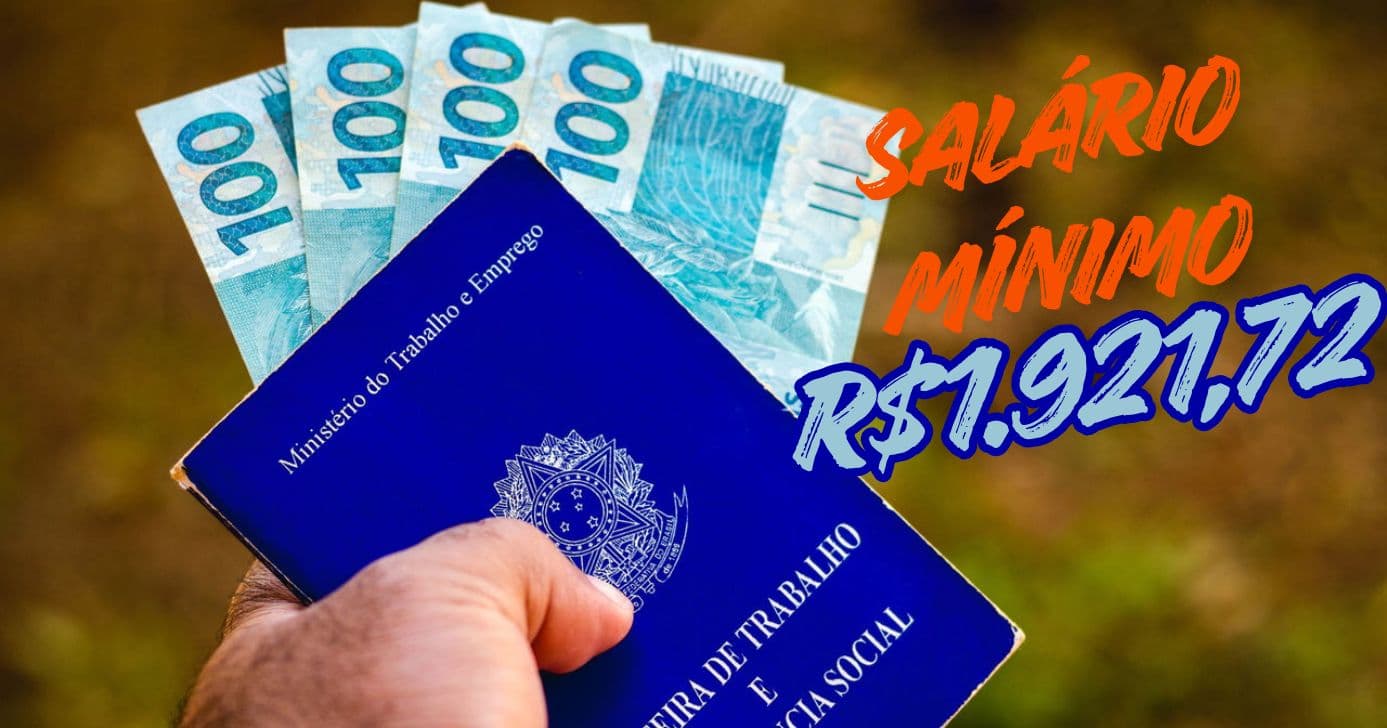 Salário mínimo de R$1.921,72 é aprovado para grupo de trabalhadores no Brasil