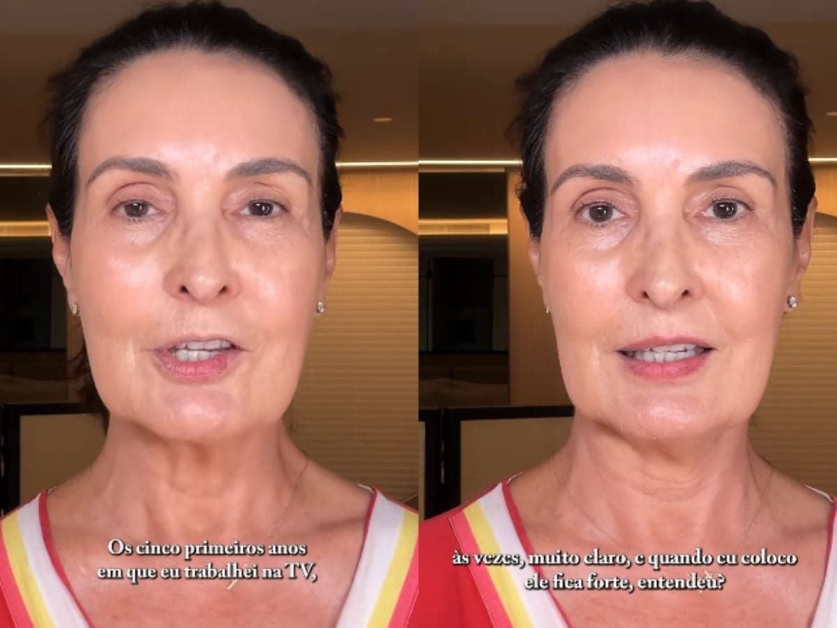 Fátima Bernardes revelando rotina de skincare (Reprodução: Instagram/@fatimabernardes)