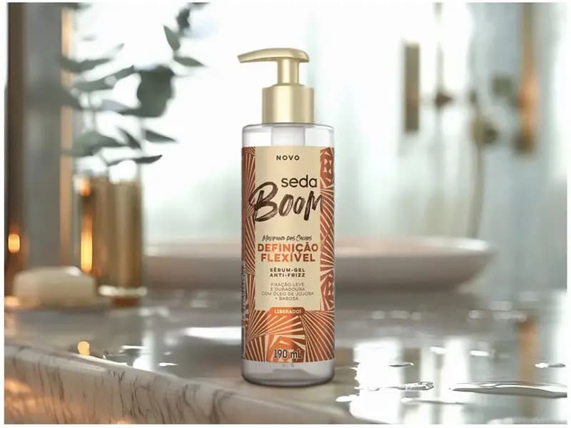 Sérum-Gel Anti-Frizz Seda Boom Definição Flexível