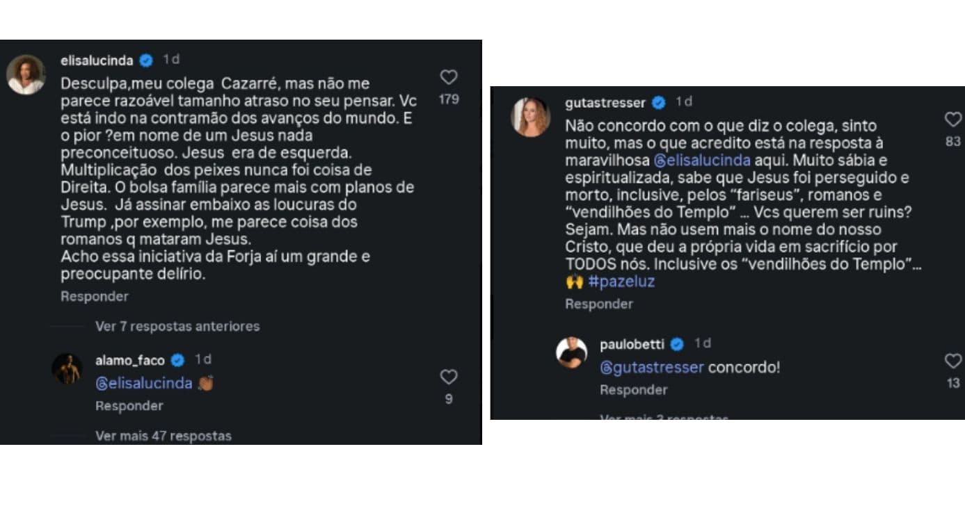 Famosos criticam curso de Juliano Cazarré (Foto: Reprodução / Instagram)