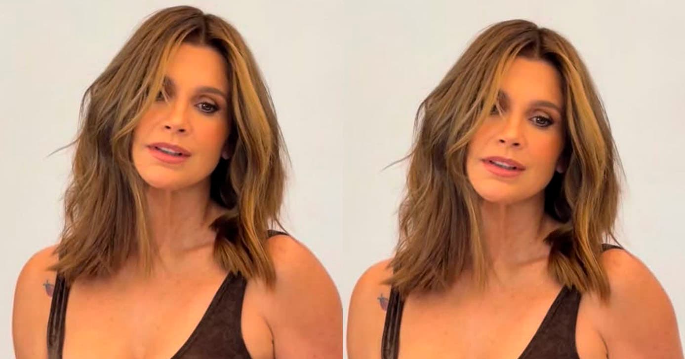 Cabelo de Flávia Alessandra (Foto: Reprodução) 