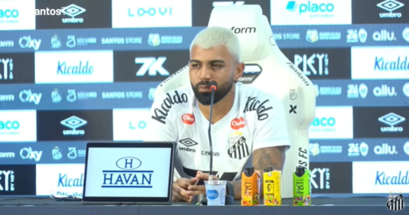 Cuca pode dexiar Gabigol no banco (Foto: Santos TV)