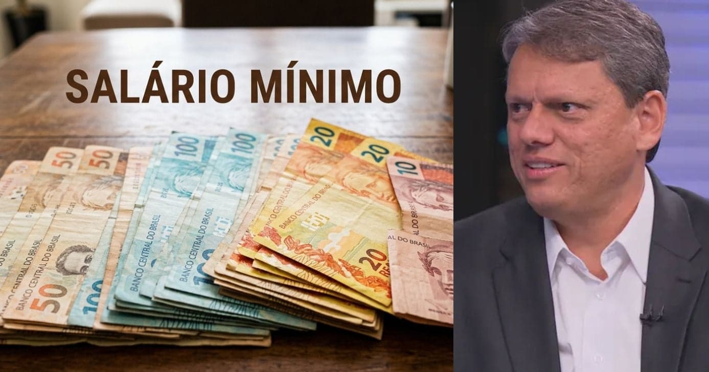 Governo Tarcísio prepara reajuste no salário mínimo de SP: Veja valor 15% maior que o do Brasil