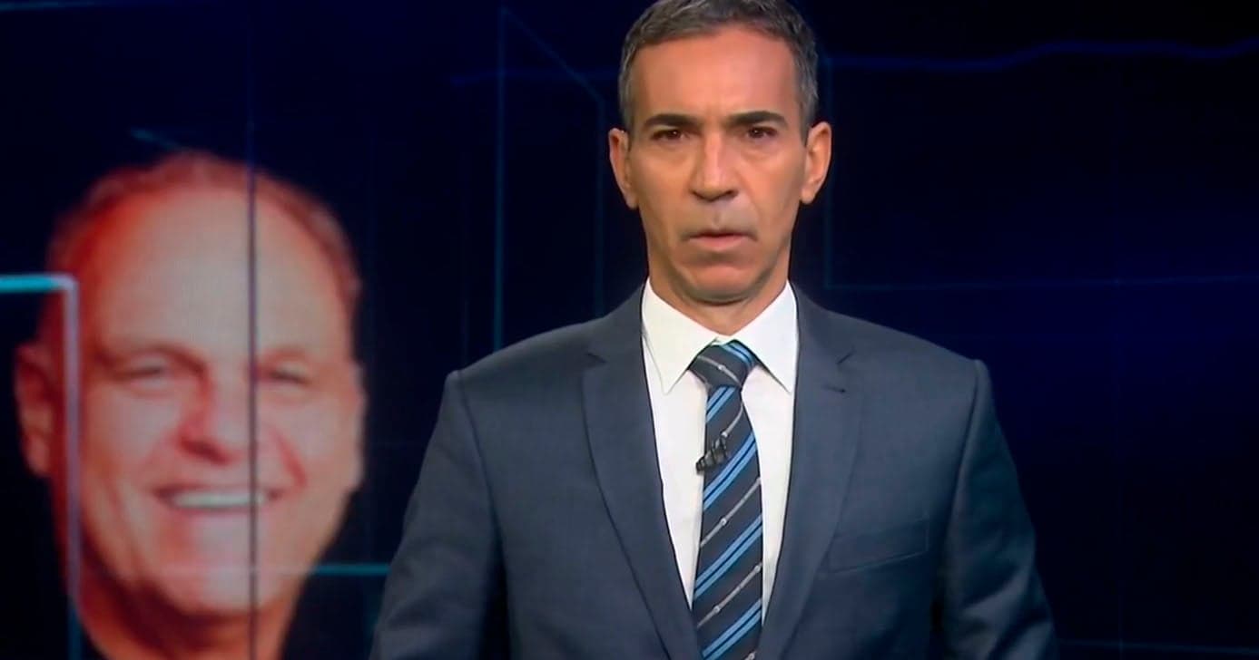 Luto - Plantão da Globo confirma morte de Oscar Schmidt (Foto: Reprodução - Globo) 