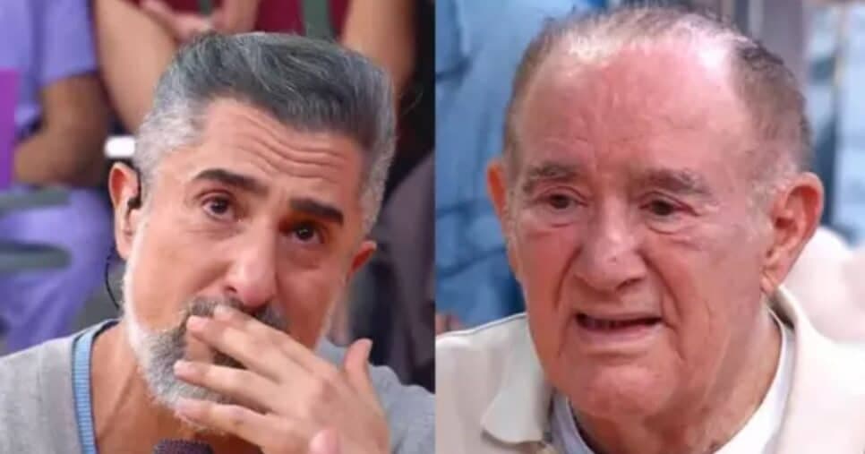 Marcos Mion chora, constrange Renato Aragão com atitude na Globo e é detonado pela web: "Sem condições"