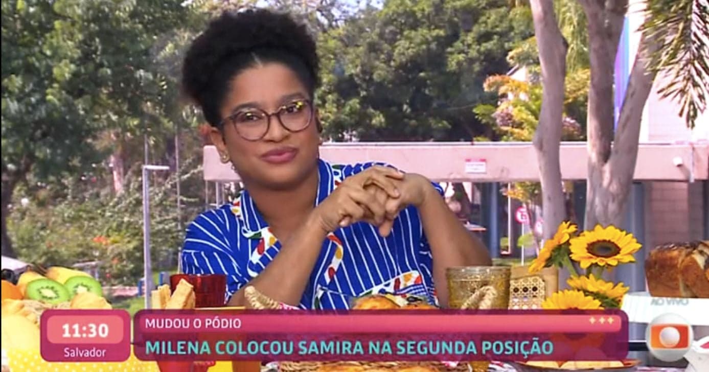 Milena no Mais Você (Foto: Reprodução / Globo)