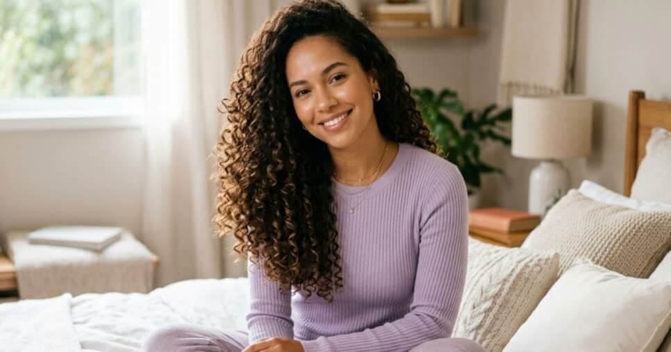 O que usar antes de dormir para o cabelo acordar livre do frizz e pontas secas