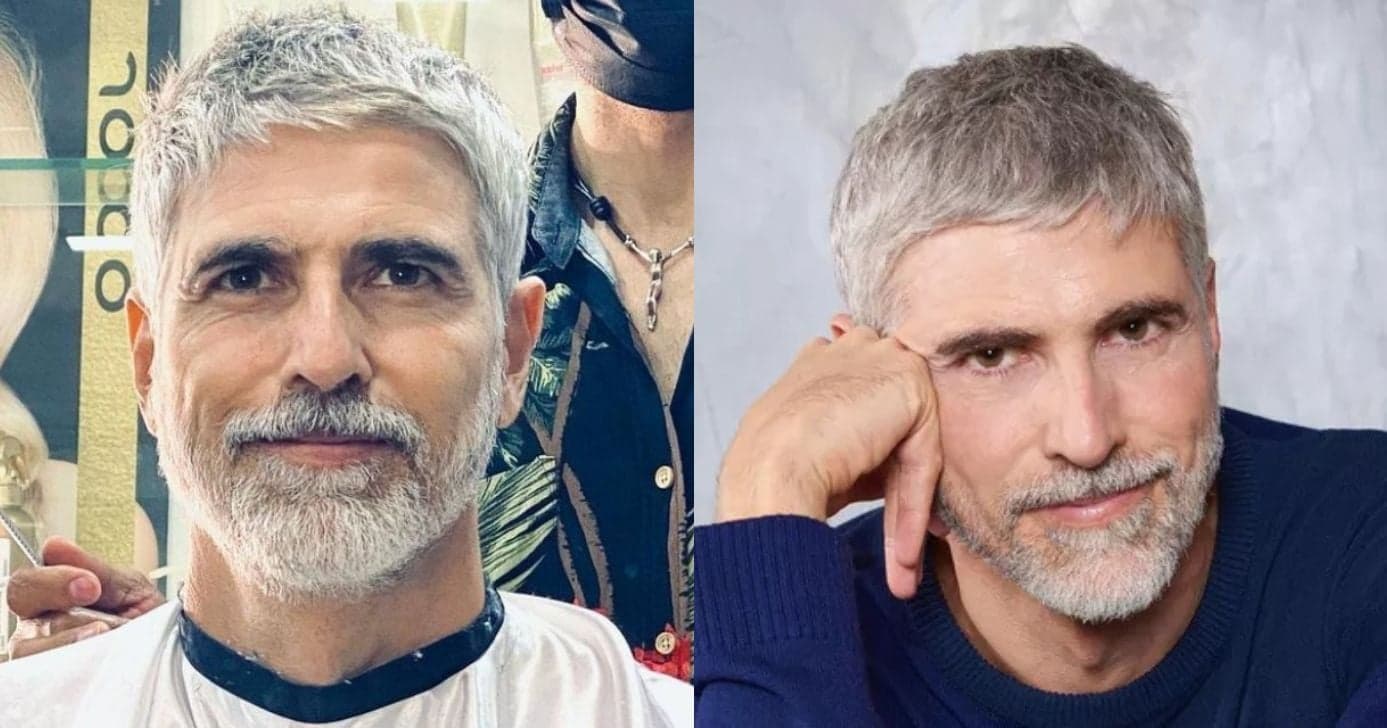 4 truques para assumir o cabelo grisalho com elegância como Reynaldo Gianecchini