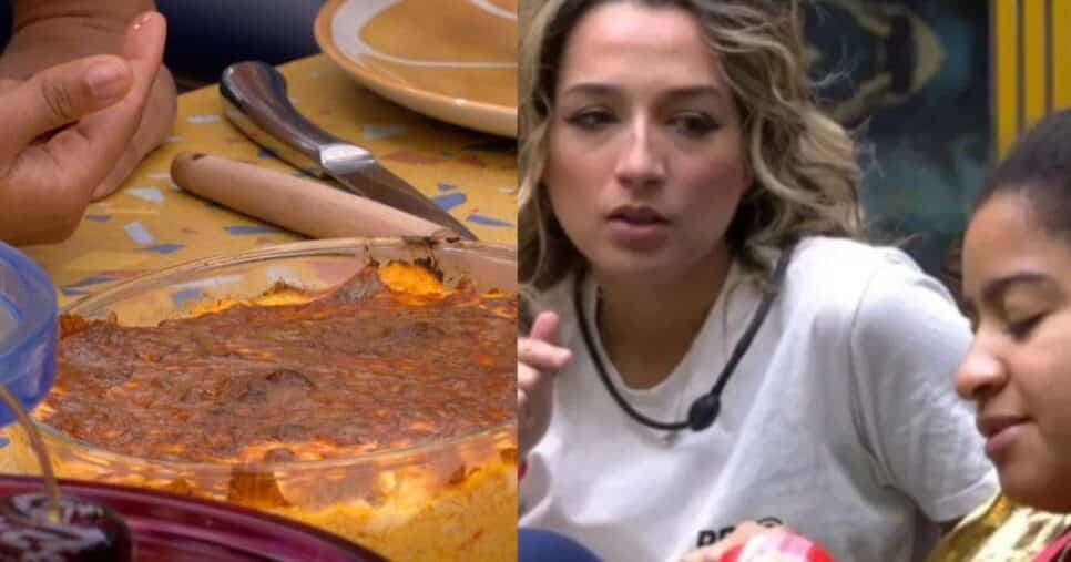 Milena flagra vidro em comida feita por Samira no BBB26 e produção intervém: “Não comam”