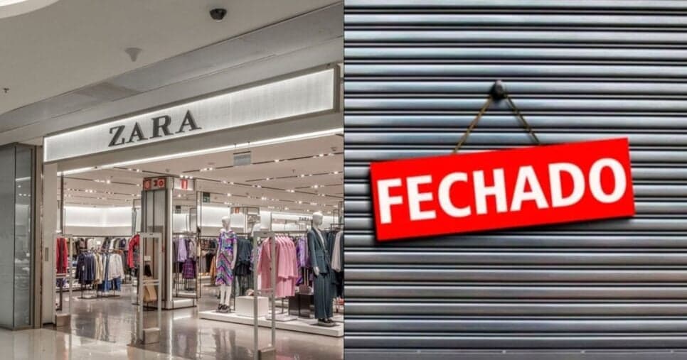 Falência? Dona da Zara anuncia fechamento de 136 lojas físicas e confirma reviravolta
