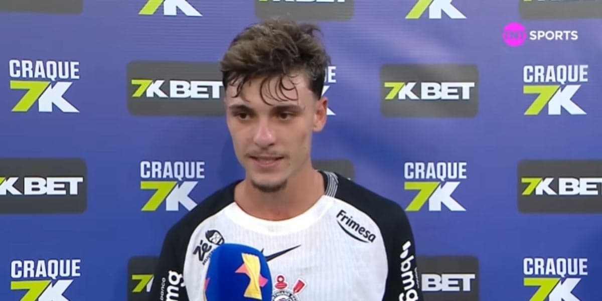 Breno Bidon tem apenas 21 anos de idade e é uma joia do Corinthians (Reprodução: TNT Sports) Breno Bidon tem apenas 21 anos de idade e é uma joia do Corinthians (Reprodução: TNT Sports)