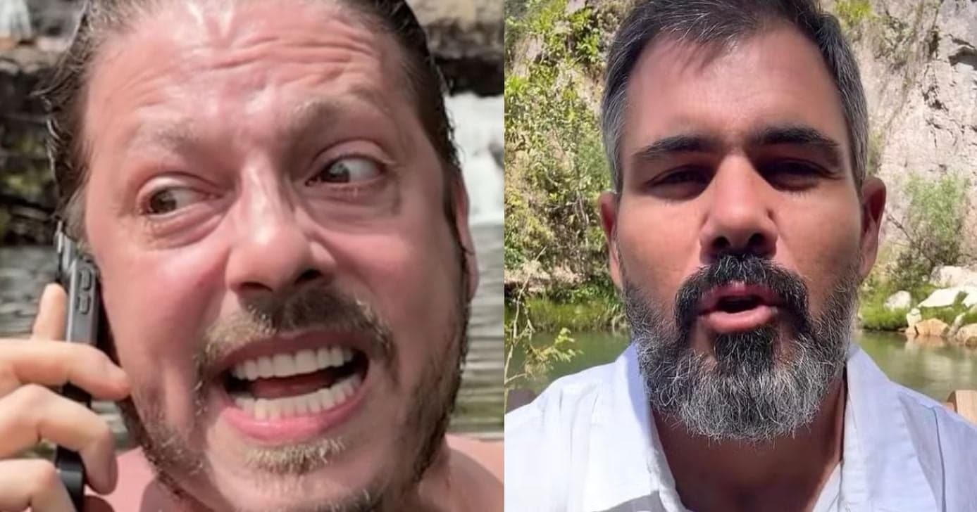Fábio Porchat debocha de Juliano Cazarré e não perdoa ao escandalizar: "Vão comer meu c*?"