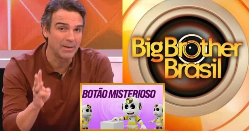 Tadeu anuncia dinâmica inédita no BBB26 e horário do botão misterioso do paredão é revelado para hoje (9)