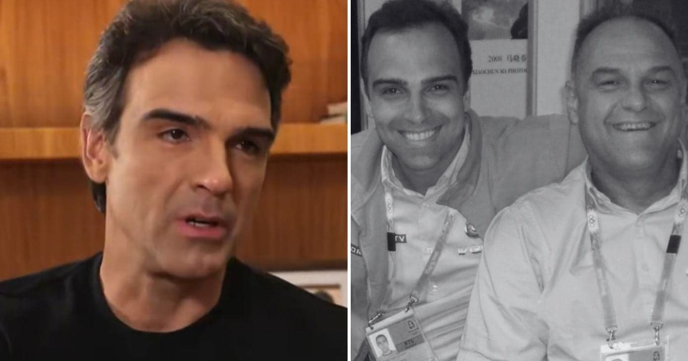 Em luto, Tadeu Schmidt chora ao falar sobre como está lidando com perda do irmão: "Eu odeio a morte"