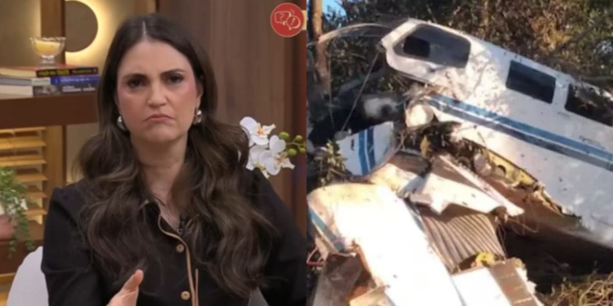 Chris Flores fica em choque ao confirmar queda de avião com morte: “Meu Deus”