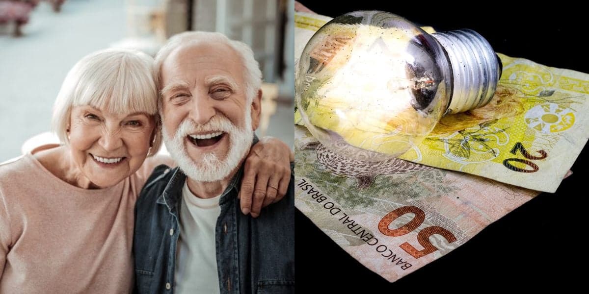 Lei possibilita idosos a terem isenção na conta de luz (Reprodução: Montagem TV Foco)