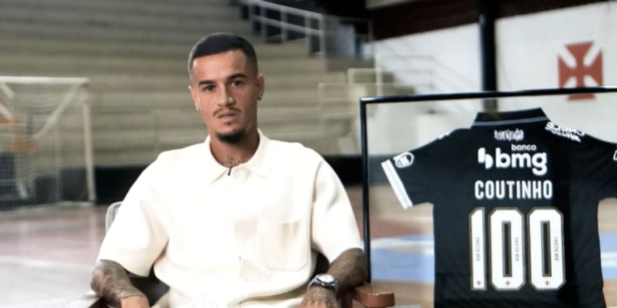Coutinho completou 100 jogos com a camisa do Vasco (Reprodução: Youtube)