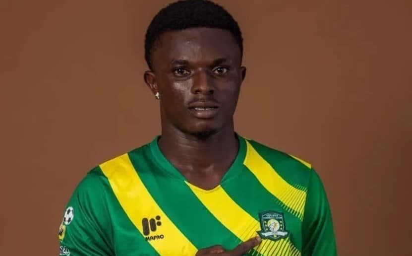 Jogador de futebol Dominic Frimpong (Foto: Divulgação / Berekum Chelsea Football Club)

