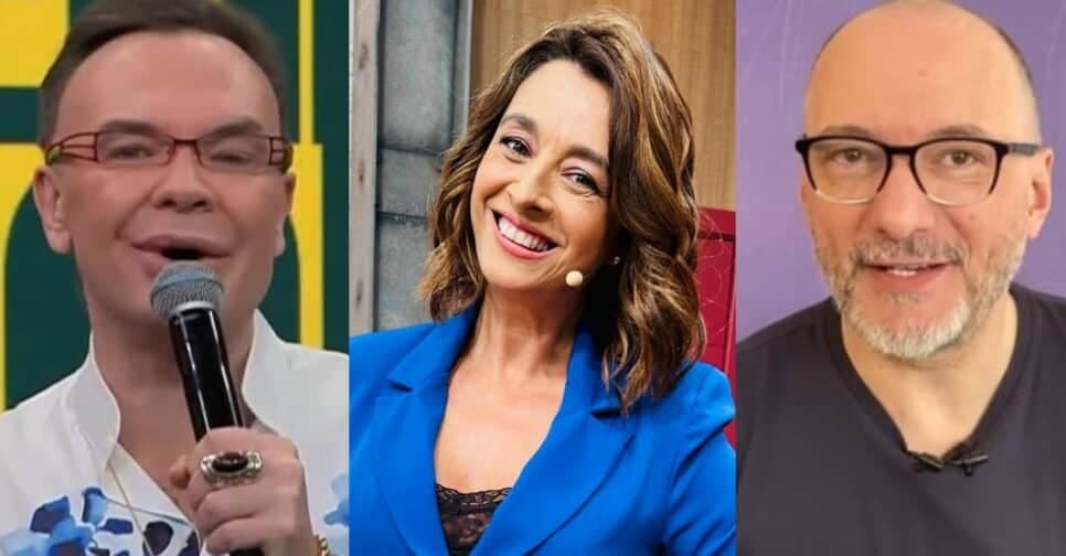 Felipeh Campos, Catia Fonseca e Britto Jr. pode fazer parte do novo 'Hoje em Dia' no SBT (Foto: Reprodução / Band / Instagram)