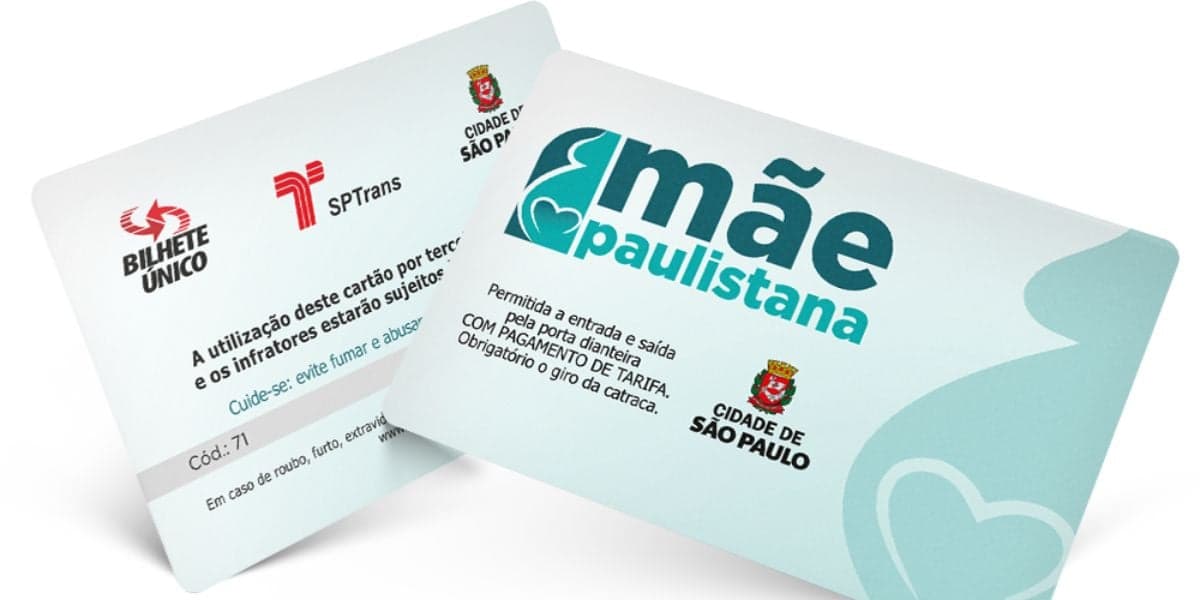 Bilhete Único Mãe Paulistana para mulheres gestantes de São Paulo (Reprodução: Divulgação)