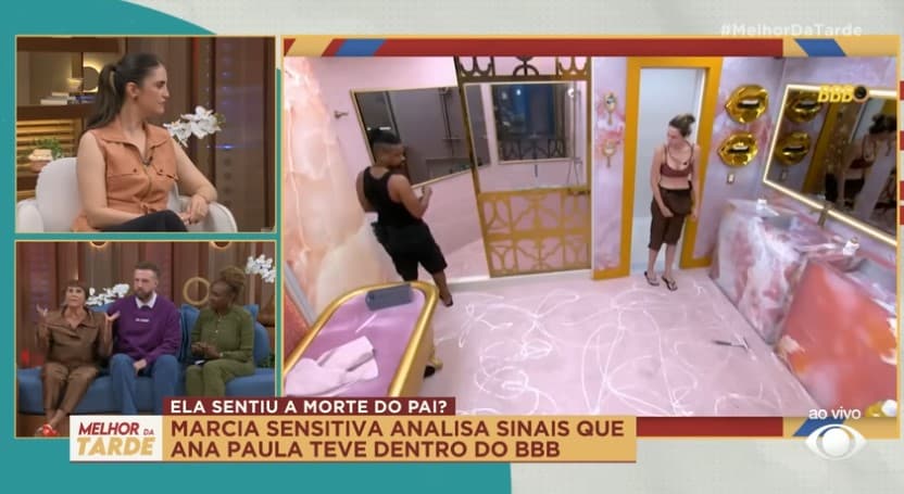 Márcia Sensitiva fala sobre Ana Paula no Melhor da Tarde (Foto: Reprodução / Band)
