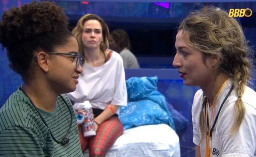 Milena, Ana Paula e Samira no BBB26 (Foto: Reprodução / Globoplay)
