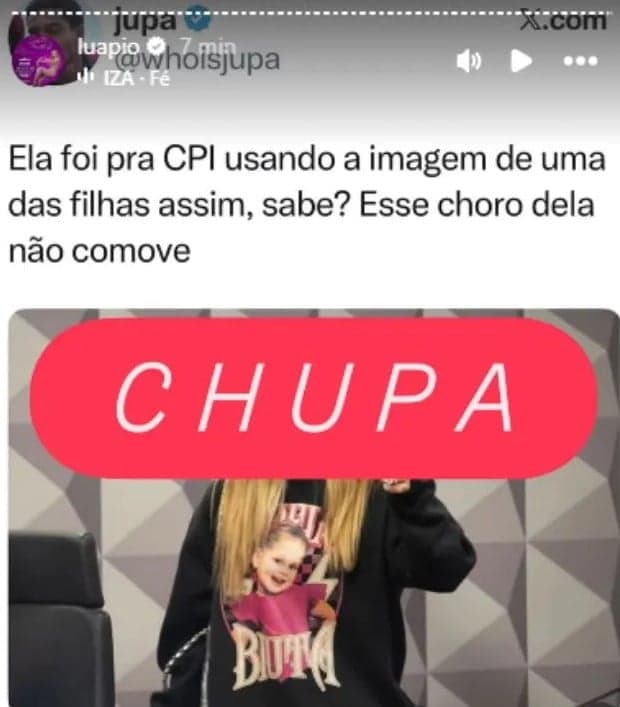Piovani volta a alfinetar a influenciadora (Foto: Reprodução / Instagram)
