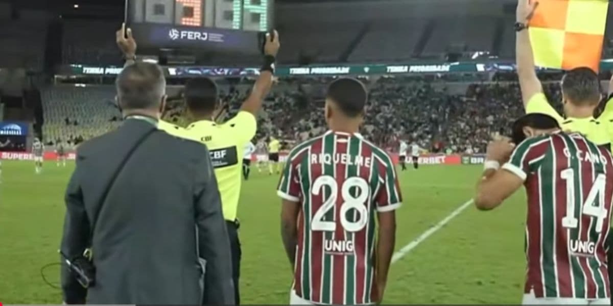 Riquelme Felipe com 3 jogos pelo Fluminense em 2026 (Reprodução: Globo)