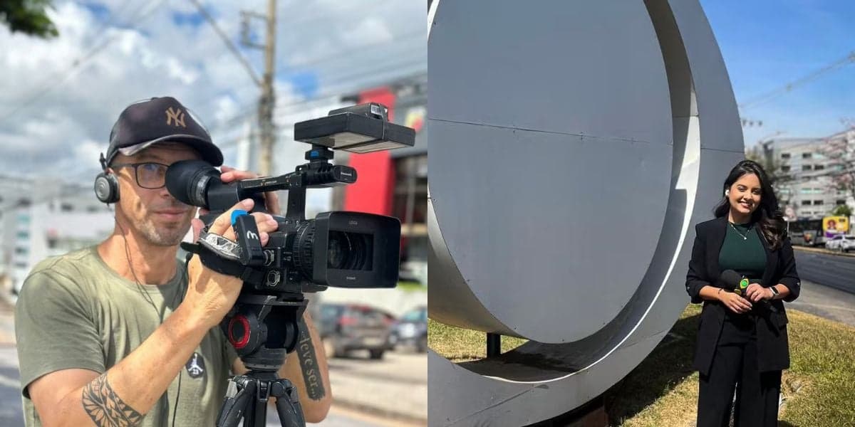 Rodrigo Lapa e Alice Ribeiro envolvidos no acidente do carro da Band (Reprodução: Instagram)