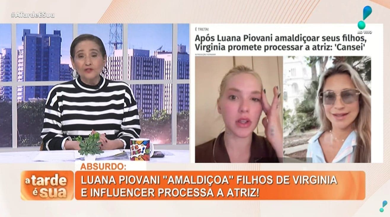 Sonia Abrão comenta polêmica de Virginia e Luana (Foto: Reprodução / RedeTV!)

