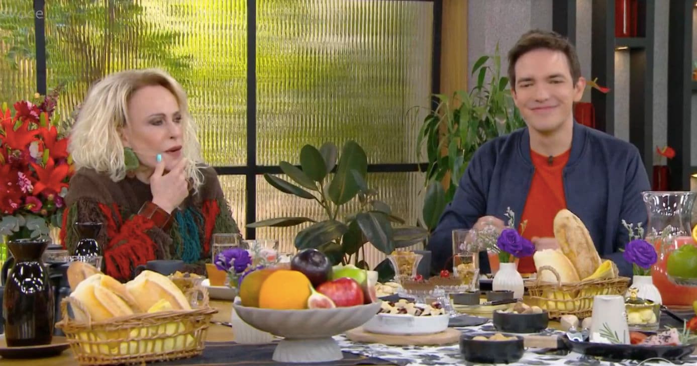 Ana Maria e Alê Jodar no Mais Você (Foto: Reprodução / Globo)